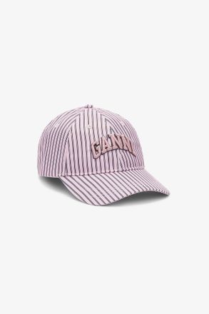 Ganni Cameo Pink Printed Nylon Cap