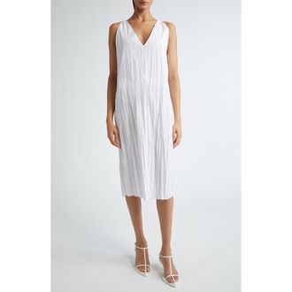 Bite Studios Creased Organic Cotton Shift Dress in White at Nordstrom Rack, Size 0 Us / 4 Uk