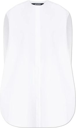 Jacquemus De Loose-fit Jurk - Dames - Korte kleedjes - Wit - S - Katoen - Kleedjes