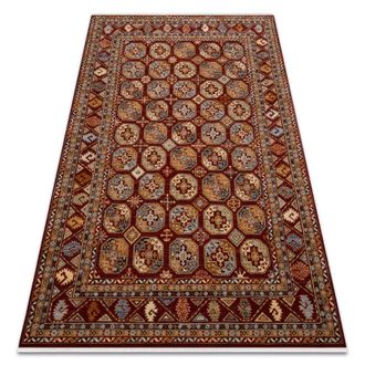 RugsX RugsX Wool Keshan Rug in Red | Size: 80 cm x 145 cm