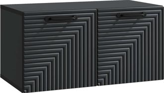 vidaXL Mueble Para Tv De Pared Negro 59,5 X 31 X 30 Cm Vidaxl