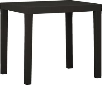 vidaXL Garden Table Anthracite 79x65x72 cm Plastic Vidaxl