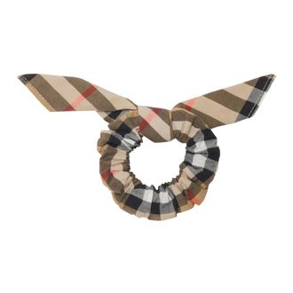 Burberry Check Cotton Scrunchie - female - Burberry - Accessories - Multicolor - ONE SIZE - Accessories