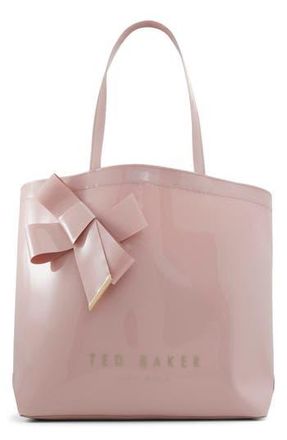 Ted Baker Nicon Knot Bow Large Icon Tote in Pink at Nordstrom Rack