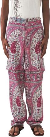 Antik Batik Broeken, Heren, Veelkleurig, L, Katoen, Gedrukte Tajar Broek