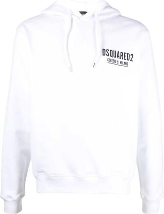 Dsquared2 Ceresio 9 Cool Hoodie - Heren - Hoodies - Wit - L - Katoen - Hoodies & sweatvesten
