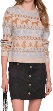 Heartloom Priya Long Sleeve Sweater In Ivory