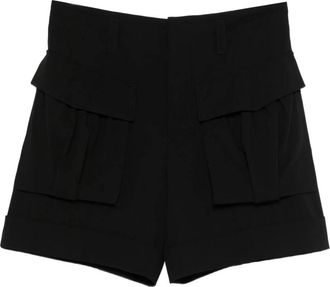 Lanvin Cargo shorts met riemlussen - Heren - Korte Broeken - Zwart - M - Korte Broeken