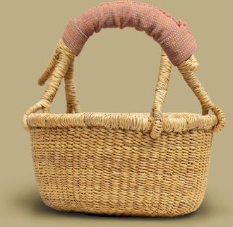 Indego Africa Mini Bolga Basket in Beige at Nordstrom