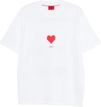HUGO BOSS Heart-print T-shirt