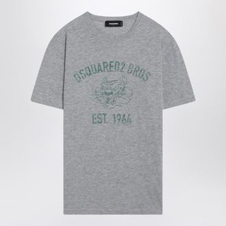 Dsquared2 Mélange T-Shirt With Logo Print
