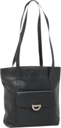 Celine Pre-owned Leather celine-bags - Dames - Vintage Schoudertas - Zwart - ONE Size - Leer - Vintage