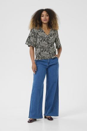 Cream Blouse met korte mouwen CRAdelena Regular fit black