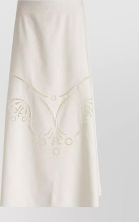 Chloé embroidered a-line skirt mid-length silhouette