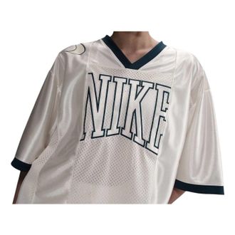 Nike (WMNS) Nike Sportswear Street Oversized Graphic Jersey Top Sail Armoury Navy HJ0280-133