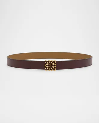 Loewe Anagram Reversible Leather Belt