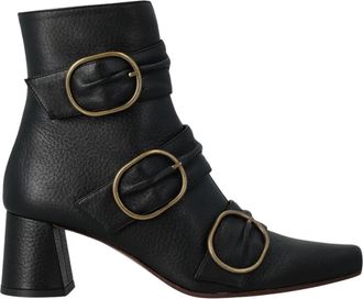 Chie Mihara Adila Veterschoenen - Dames - Laarzen met Hak - Zwart - 37 EU - Leer - Schoenen