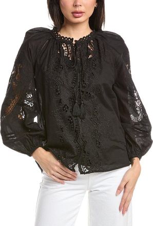 Stellah Lisa Eyelet Trimmed Blouse