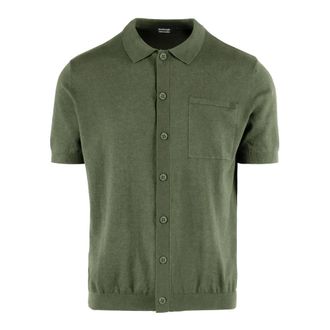 Bomboogie Polo in lino e cotone - - Knitwear - Uomo - Verde - 2XL