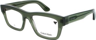 Calvin Klein Mens Brown Rectangular Eyeglass Frames Ck24525