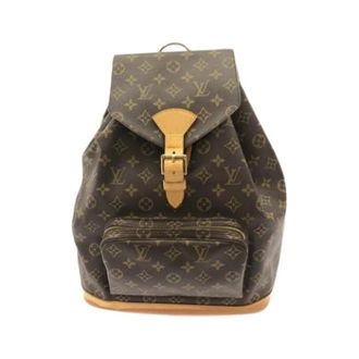 Louis Vuitton Pre-owned Backpacks, female, Brown, Size: ONE SIZE Pre-owned Montsouris GM Backpack