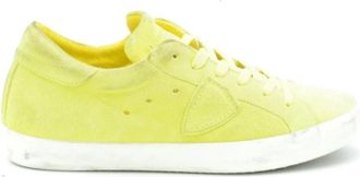 Philippe Model Gele Su&egrave;de Slip-On Sneakers - Dames - Sneakers - Geel - 37 EU - Su&egrave;de - Schoenen