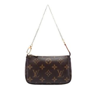 Louis Vuitton Pre-owned Mini Pochette Accessoires - Dames - Vintage Mini Tas - Bruin - ONE Size - Vintage