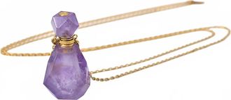 Caroline Najman Womens Elixir Necklace In Amethyst