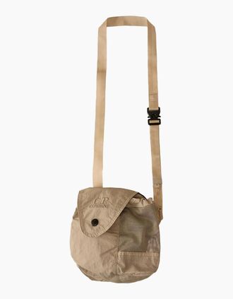 C.P. Company Mens Plain Paper Touch Mini Bag - Brown/Brown - Size: UNI