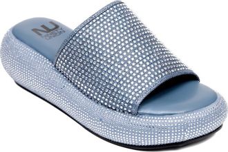 Ninety Union Blingar Slide Sandal in Blue Denim at Nordstrom Rack, Size 10