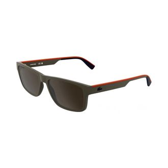 Lacoste L6076S Zonnebril - Heren - Zonnebrillen - Grijs - 58 MM - Accessoires