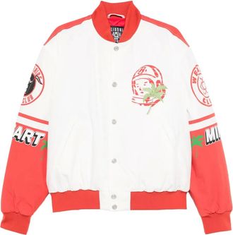 Billionaire Boys Club Bomber con stampa grafica - Bianco