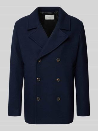 Selected Regular Fit Wolljacke aus Woll-MIx Modell ARCHIVE in Dunkelblau, Größe XXL