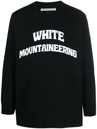 White Mountaineering Sweater met logoprint - Zwart