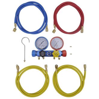 vidaXL Set Manometro a 4 Vie per Condizionatore dAria - Vidaxl