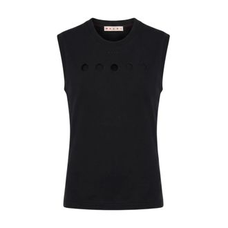 Marni Tops, Dames, Zwart, L, T-shirt