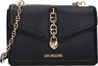 Love Moschino Borse a Spalla Donna Poliuretano Nero