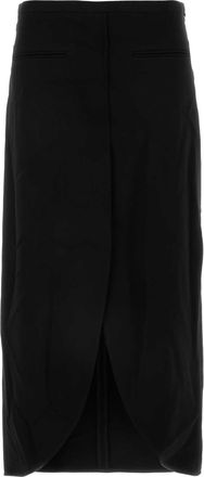 Courr&egrave;ges Womens Black Blend Skirt - Size EU 36 (Womens)