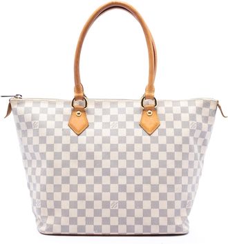 Louis Vuitton Pre-owned Womens Damier Azur Saleya Mm - Light Grey Textile - One Size