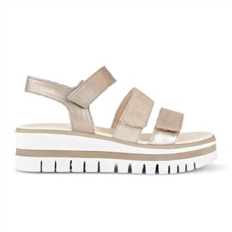 Gabor Womens 4.620 Wedge Sandal In Metallic