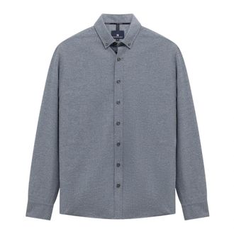 State of Art Hemd - Heren - Casual Overhemden - Blauw - M - Linnen - Overhemden