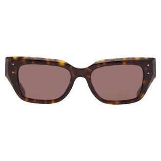 Dolce & Gabbana Dark Brown Cat Eye Ladies Sunglasses DG4462 502/73 52