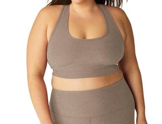 Beyond Yoga Spacedye Got Your Back Sports Bra - Plus Size In Birch Heather