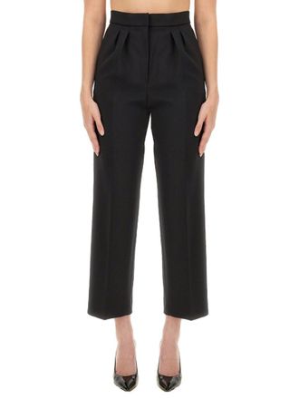 Max Mara Black Tailored Pleated Pant