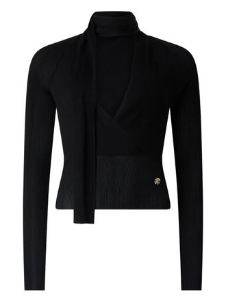 Roberto Cavalli Gewikkelde trui - Zwart