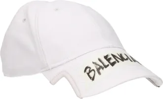 Balenciaga Hoeden Heren Katoen Wit En Vies Wit