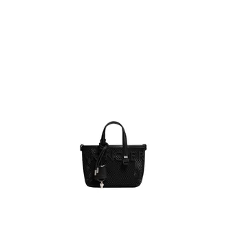 Moncler Moncler Very Mesh & Leather Tote Bag, Women, Black, Size: One Size