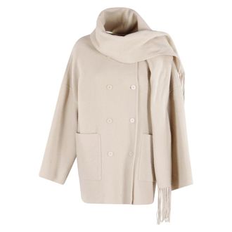 Isabelle Blanche Dames, Mantels, Beige, Maat: XS