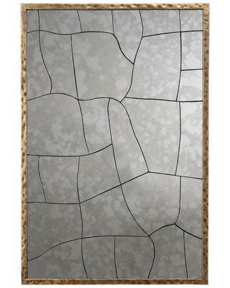 Jamie Young Co. Fractured Hammered Iron Rectangle Wall Mirror