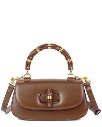 Tiffany & Fred Smooth Leather Top-Handle Shoulder Bag